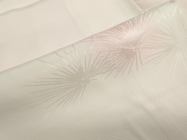 平和屋着物●振袖用長襦袢　袷　渡橋松葉地紋　暈し染め　半衿刺繍　正絹　逸品　DABF1211ud
