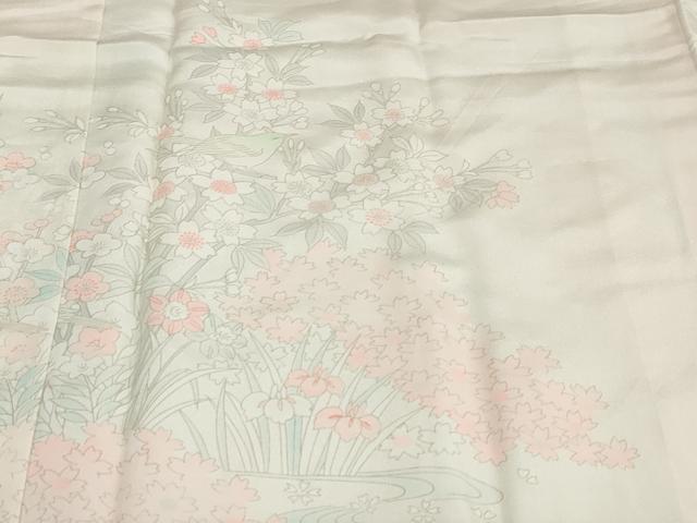 平和屋着物●長襦袢　無双仕立て　童子遊び　正絹　逸品　DABF1212ud