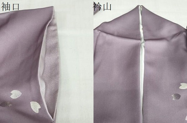 平和屋着物●訪問着　枝花文　暈し染め　金銀彩　さが美扱い　正絹　逸品　DABF1220ud