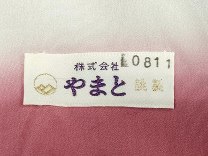 平和屋着物●訪問着　エ霞枝垂れ桜文　暈し染め　金彩　やまと誂製　正絹　逸品　DABF1223ud