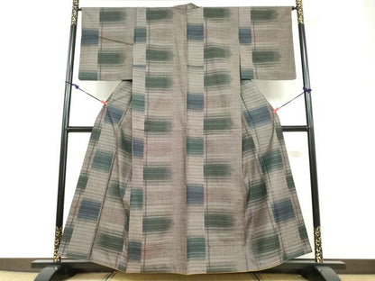 平和屋着物●本場大島紬　9マルキ　霞文　正絹　逸品　DABF1225ud