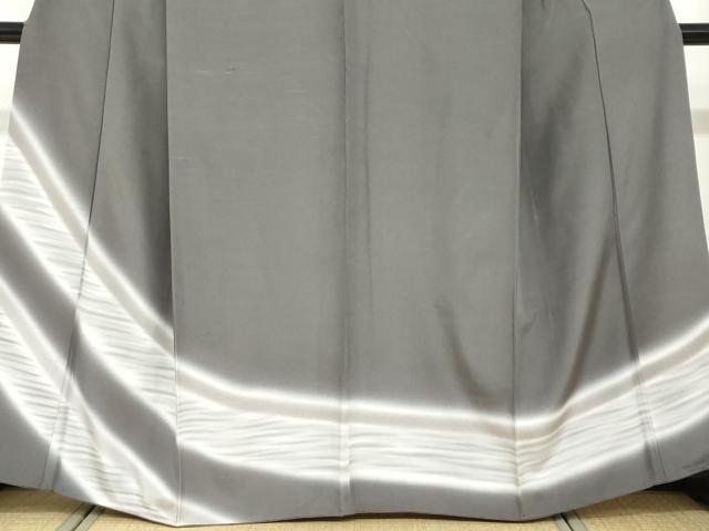 平和屋着物●訪問着　紬地　霞文　正絹　逸品　DABF1238ud