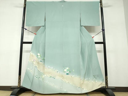 平和屋着物●豪華色留袖　草花文　暈し染め　金彩　正絹　逸品　未使用　DABF1243ud