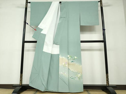 平和屋着物●豪華色留袖　草花文　暈し染め　金彩　正絹　逸品　未使用　DABF1243ud