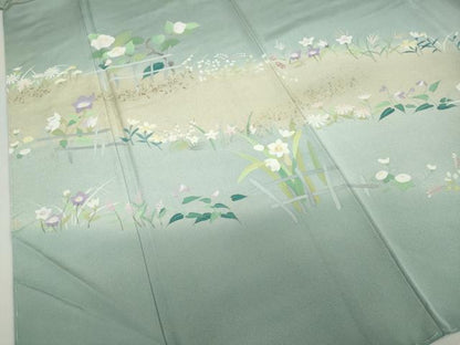 平和屋着物●豪華色留袖　草花文　暈し染め　金彩　正絹　逸品　未使用　DABF1243ud