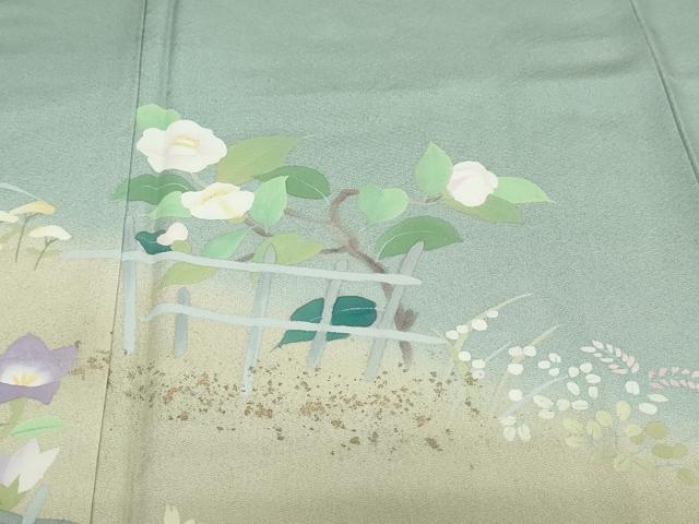 平和屋着物●豪華色留袖　草花文　暈し染め　金彩　正絹　逸品　未使用　DABF1243ud