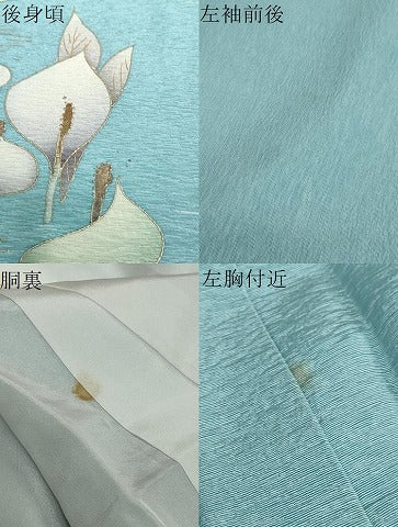 平和屋着物●訪問着　作家物　カラー　金彩　正絹　逸品　DABF1261ud