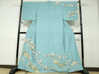 平和屋着物●訪問着　作家物　カラー　金彩　正絹　逸品　DABF1261ud