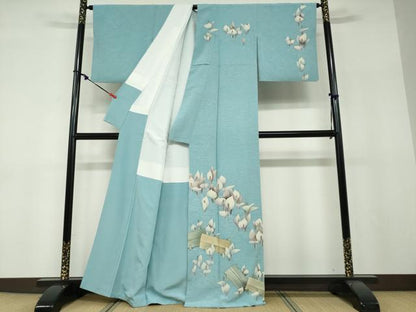 平和屋着物●訪問着　作家物　カラー　金彩　正絹　逸品　DABF1261ud