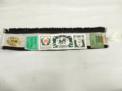 平和屋着物●結城紬　奥順　はたおり娘　鉄黒色　証紙付き　正絹　逸品　DABF1276ud