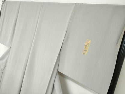 平和屋着物●訪問着　総刺繍　短冊草花文　金糸　仮絵羽　正絹　逸品　未使用　DABF1278ud