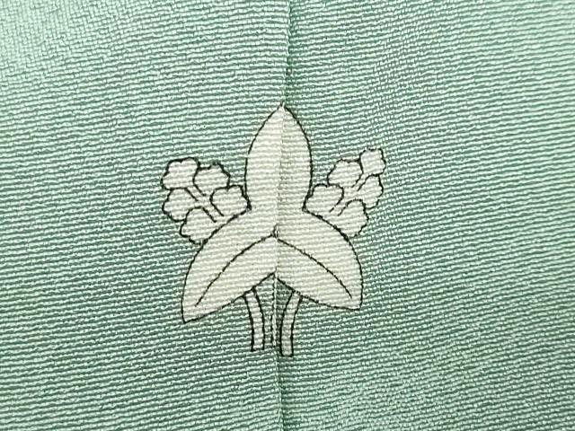 平和屋着物●上質な色無地　裏葉柳色　正絹　逸品　DABF1284ud