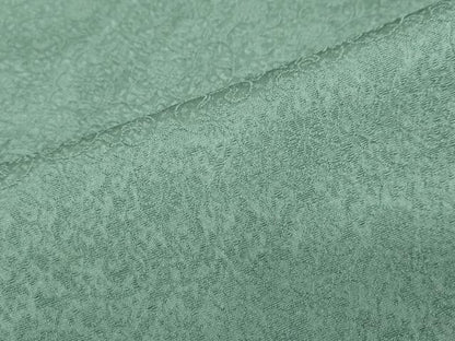 平和屋着物●上質な色無地　花唐草地紋　薄青色　正絹　逸品　DABF1285ud