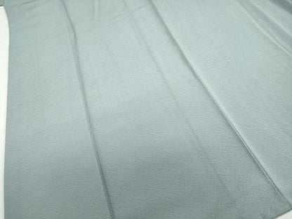 平和屋着物●上質な色無地　錫色　正絹　逸品　DABF1286ud