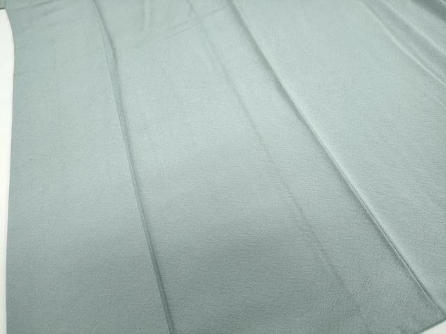 平和屋着物●上質な色無地　錫色　正絹　逸品　DABF1286ud