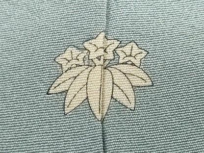 平和屋着物●本加賀友禅作家　成竹登茂男　色無地　素鼠色　正絹　逸品　DABF1287ud