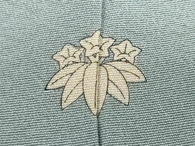 平和屋着物●本加賀友禅作家　成竹登茂男　色無地　素鼠色　正絹　逸品　DABF1287ud