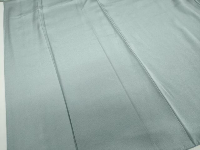 平和屋着物●本加賀友禅作家　成竹登茂男　色無地　素鼠色　正絹　逸品　DABF1287ud