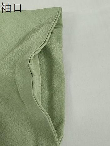 平和屋着物●上質な色無地　若葉色　正絹　逸品　DABF1293ud