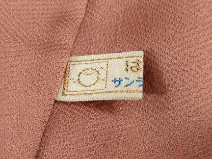平和屋着物●訪問着　流水草花文　暈し染め　金彩　正絹　逸品　DABF1295ud