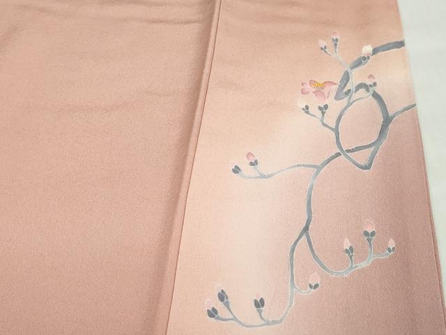 平和屋着物●訪問着　友禅　作家物　枝花文　暈し染め　正絹　逸品　DABF1299ud