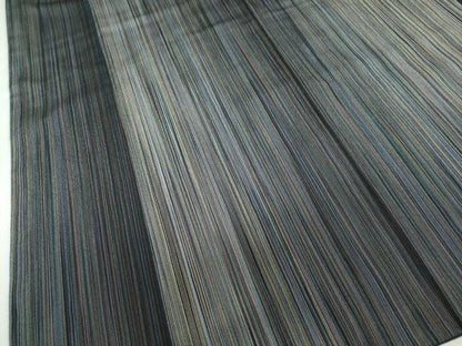 平和屋着物●本塩沢　やまだ織　200色　霞文　正絹　逸品　DABF1300ud