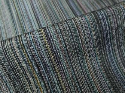 平和屋着物●本塩沢　やまだ織　200色　霞文　正絹　逸品　DABF1300ud
