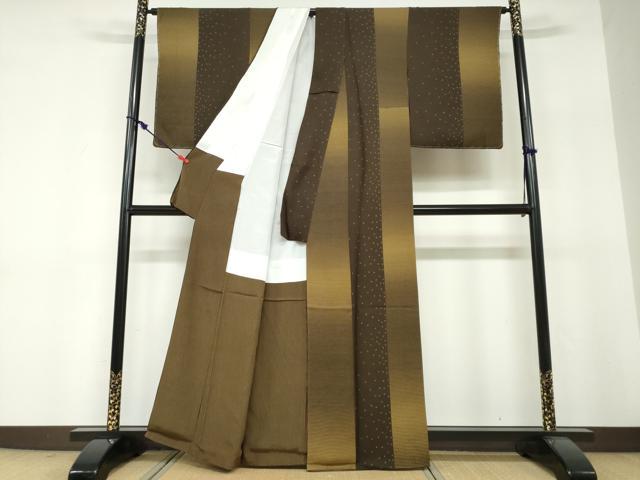 平和屋着物●上質な小紋　抽象文様　正絹　逸品　DABF1301ud