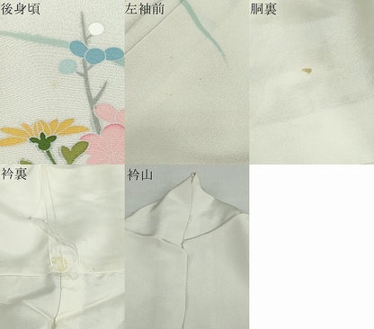 平和屋着物●訪問着　友禅　作家物　花籠文　正絹　逸品　DABF1302ud