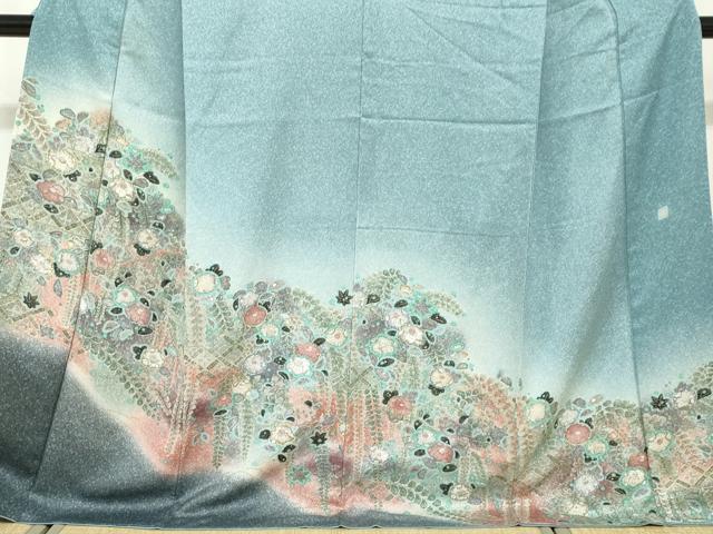 平和屋着物●訪問着　作家物　辻が花　暈し染め　正絹　逸品　DABF1303ud