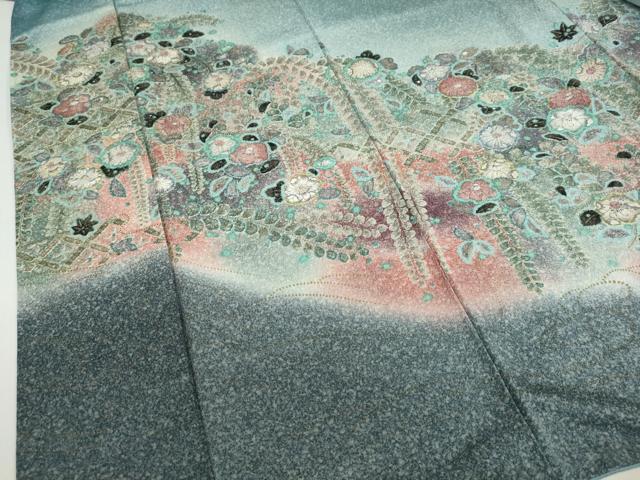 平和屋着物●訪問着　作家物　辻が花　暈し染め　正絹　逸品　DABF1303ud