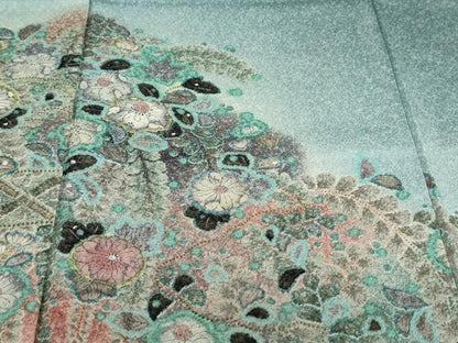 平和屋着物●訪問着　作家物　辻が花　暈し染め　正絹　逸品　DABF1303ud