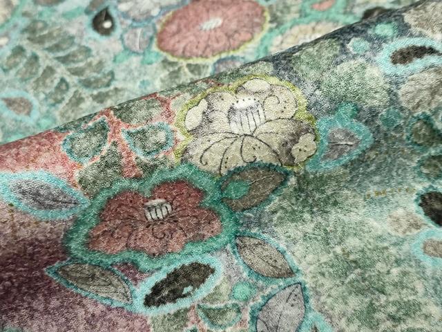 平和屋着物●訪問着　作家物　辻が花　暈し染め　正絹　逸品　DABF1303ud