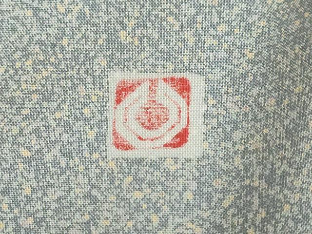 平和屋着物●石川県指定無形文化財　牛首紬　白山工房　手織り　訪問着　霞文　証紙付き　正絹　逸品　DABF1312ud