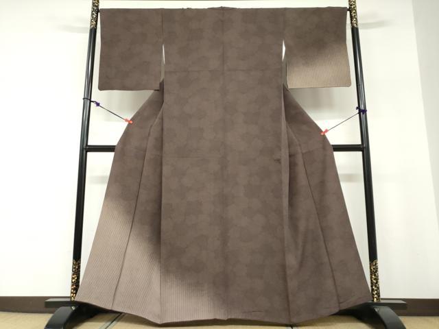 平和屋着物●江戸小紋　訪問着　雪輪文　正絹　逸品　DABF1316ud