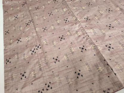 平和屋着物●本場琉球絣　琉球絣文様　正絹　逸品　DABF1330ud