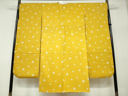 平和屋着物●振袖用長襦袢 袷 ハート 半衿刺繍 正絹 逸品 DABF1339ud
