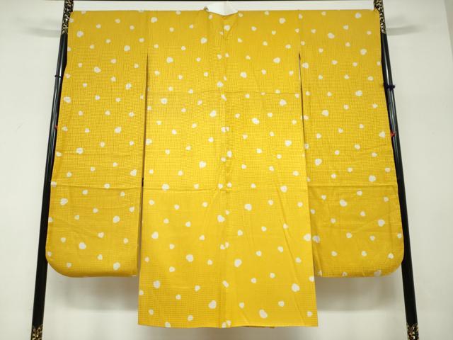 平和屋着物●振袖用長襦袢 袷 ハート 半衿刺繍 正絹 逸品 DABF1339ud