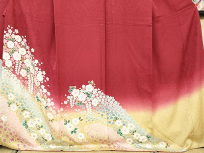 平和屋着物●豪華振袖　辻が花　暈し染め　正絹　逸品　DABF1341ud