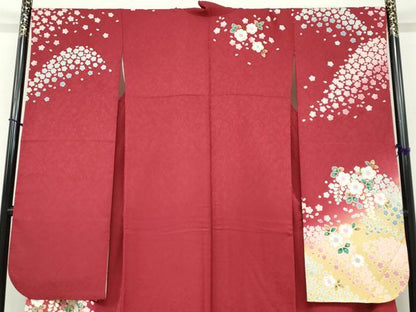 平和屋着物●豪華振袖　辻が花　暈し染め　正絹　逸品　DABF1341ud