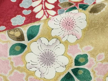 平和屋着物●豪華振袖　辻が花　暈し染め　正絹　逸品　DABF1341ud