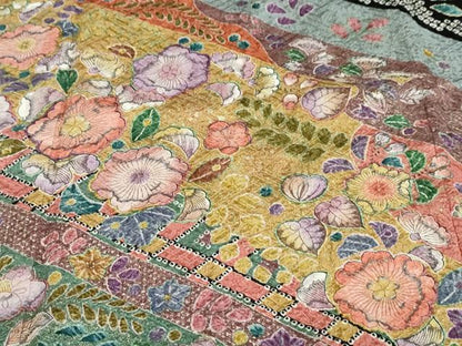 平和屋着物●豪華振袖　辻が花　金彩　正絹　逸品　DABF1351ud
