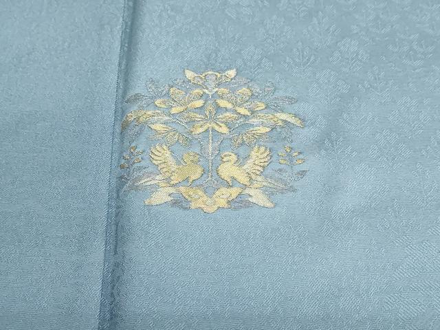 平和屋着物●訪問着　寿光織　誕生の樹　暈し染め　金糸　反端付き　正絹　逸品　DABF1359ud