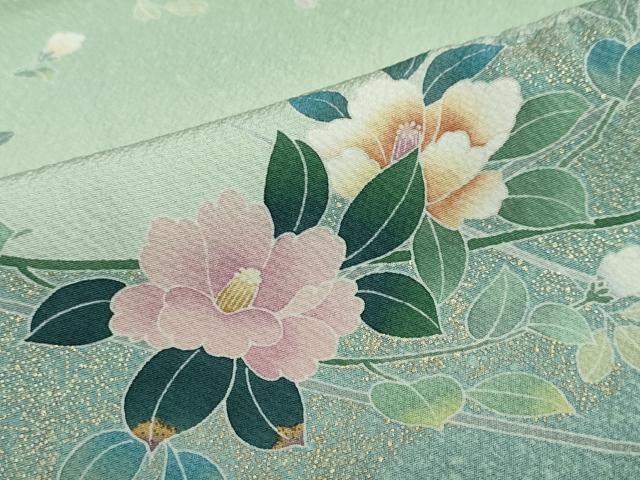 平和屋着物●訪問着　枝花文　金彩　正絹　逸品　DABF1361ud