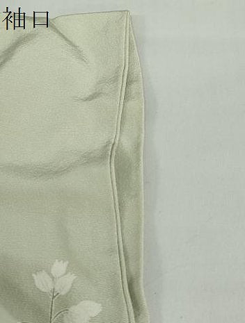 平和屋着物●訪問着 貝合わせ草花文 暈し染め 金銀彩 正絹 逸品 DABF1363ud