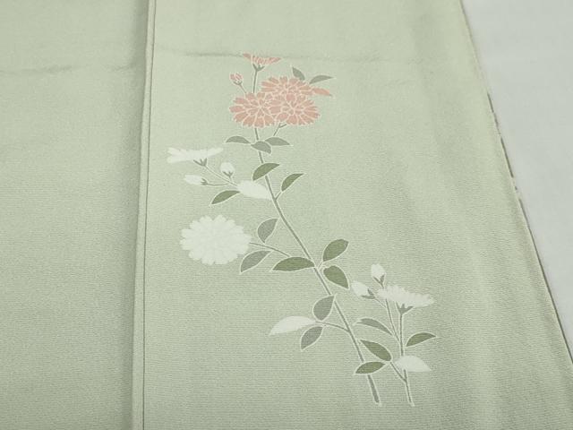 平和屋着物●訪問着 貝合わせ草花文 暈し染め 金銀彩 正絹 逸品 DABF1363ud