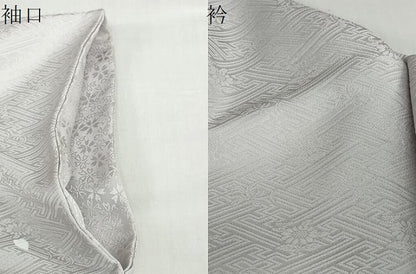 平和屋着物●訪問着　舞桜文　正絹　逸品　DABF1366ud