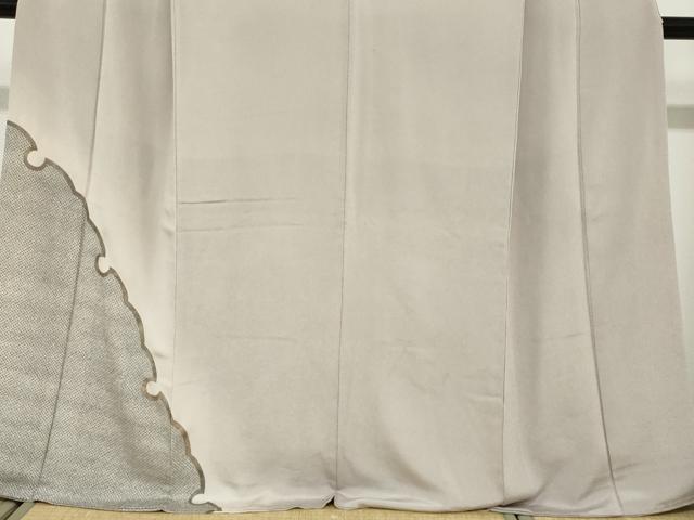 平和屋着物●訪問着　鹿の子雪輪文　鬼しぼ縮緬　正絹　逸品　DABF1374ud