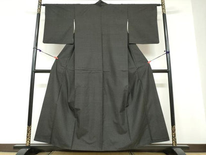 平和屋着物●本場大島紬　蚊絣　正絹　逸品　DABF1375ud