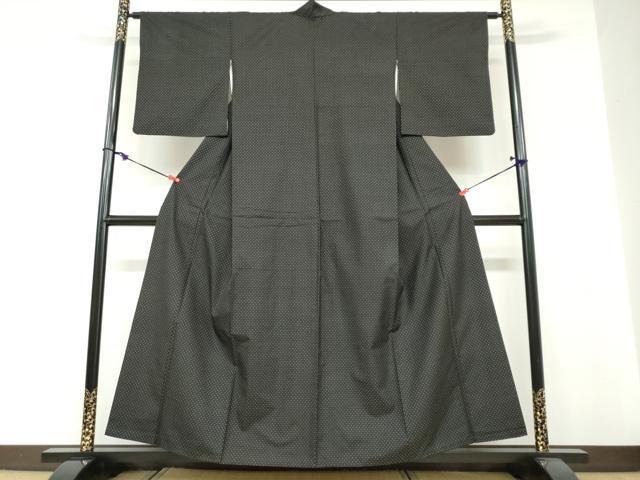 平和屋着物●本場大島紬　蚊絣　正絹　逸品　DABF1375ud